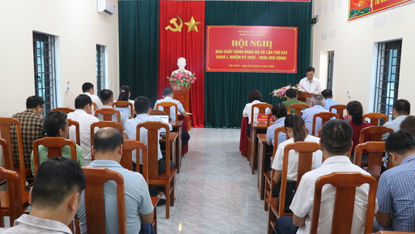 ĐẢNG ỦY XÃ YÊN BÌNH TỔ CHỨC HỘI NGHỊ BAN CHẤP HÀNH ĐẢNG BỘ XÃ LẦN THỨ BẢY