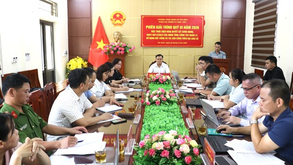 THƯỜNG TRỰC HĐND XÃ YÊN BÌNH TỔ CHỨC PHIÊN GIẢI TRÌNH QUÝ III NĂM 2026