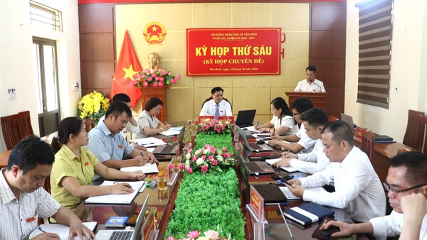 HĐND XÃ YÊN BÌNH TỔ CHỨC KỲ HỌP THỨ SÁU (KỲ HỌP CHUYÊN ĐỀ)