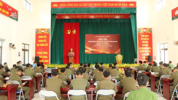 XÃ YÊN BÌNH TỔ CHỨC HỘI THI “LỰC LƯỢNG THAM GIA BẢO VỆ AN NINH, TRẬT TỰ Ở CƠ SỞ GIỎI” LẦN THỨ I NĂM 2026
